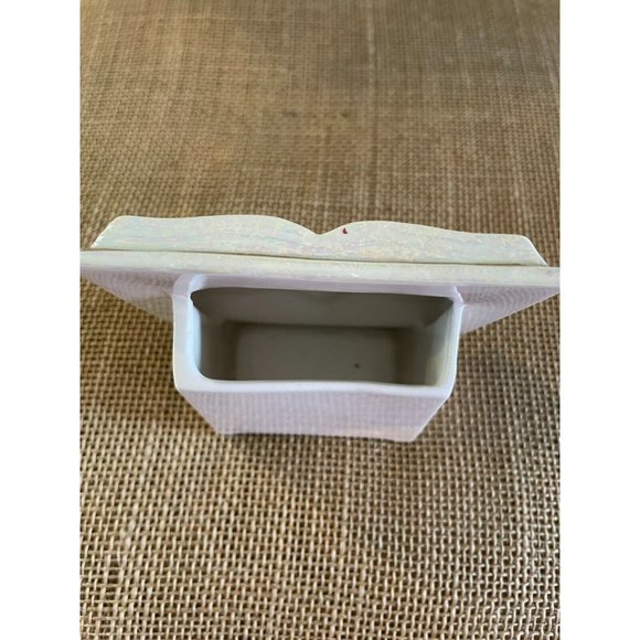 Ucago Ceramics Japan Thinking of You Book Planter/Vessel, 3 1/4" - Picture 6 of 8